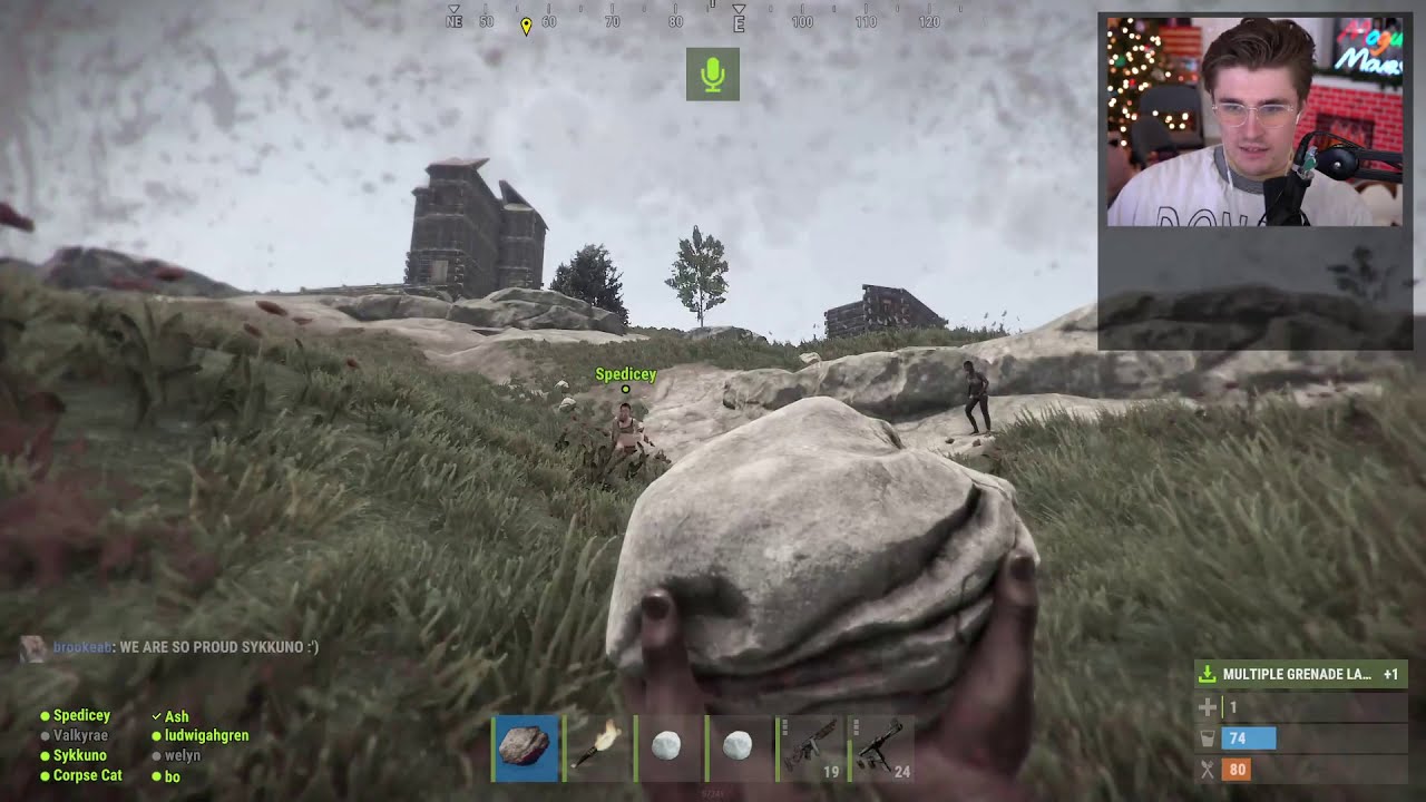 Jacksepticeye walks over landmine Rust OTV Server YouTube