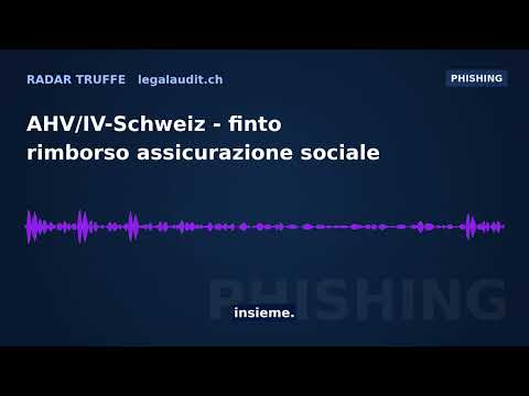 AHV/IV-Schweiz — finto rimborso assicurazione sociale