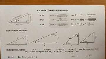 4.2 Right Triangle Trigonometry