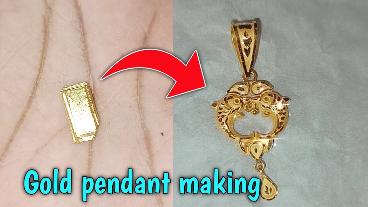 How to make gold pendant || gold pendant design 🔥🔥😱| - YouTube