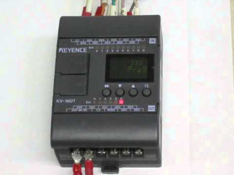 KEYENCE KV-16DT PLC 動作確認 - YouTube