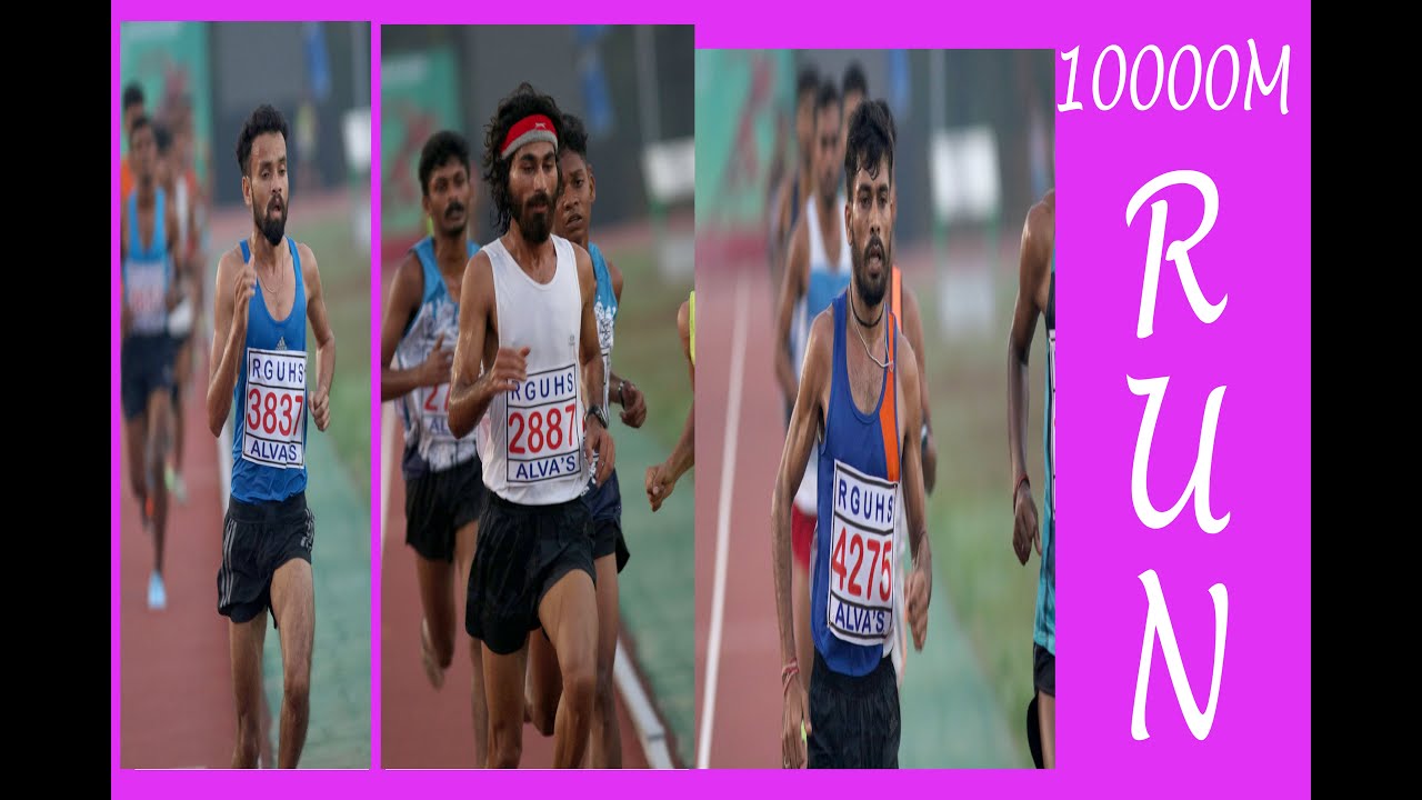 10000m Run Final Men in  80th All India Inter University Athletics Championships2019-2020