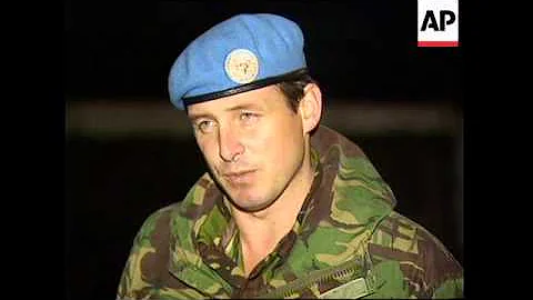 BOSNIA: SARAJEVO:  UN SPOKESMAN LT COLONEL CHRISTO...
