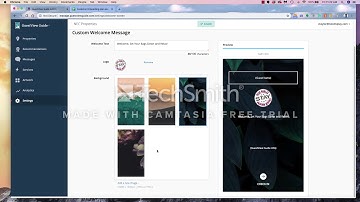 Welcome Screen Demonstration