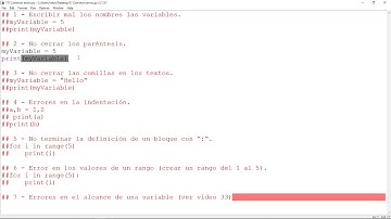 37 ESP Python 3   Errores comunes de principiantes