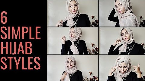 HIJAB TUTORIAL|6 SIMPLE STYLES WITH A VISCOSE HIJAB|THE URBAN HIJABEE