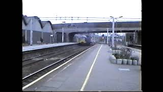 PRESERVED CLASS 55 DELTIC.D9000 light engine at Coventry. 1 20 3 99.Neil Hayton railway memories.