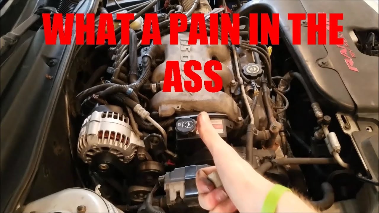 Replacing A Serpentine Belt With An Engine Mount In The Way YouTube