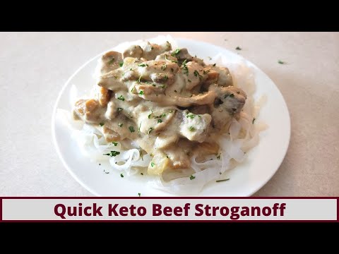 Quick And Easy Keto Beef Stroganoff (Nut Free And Gluten Free)