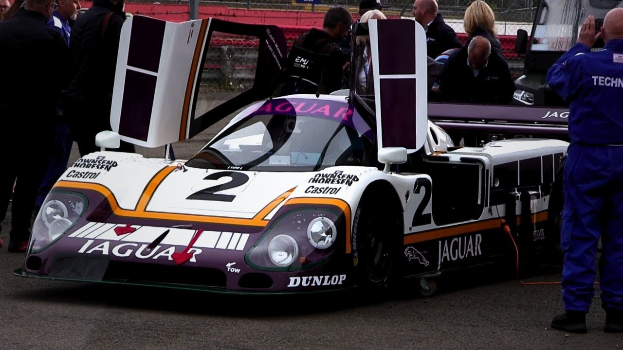 Zak Brown drives Jaguar XJR-8 at Silverstone - 7.0L NA V12 Sound