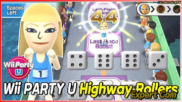 Wii Party U - Highway Rollers (Expert Com, Gabi vs Skip vs Mizuho vs Eduardo)  | AlexGamingTV