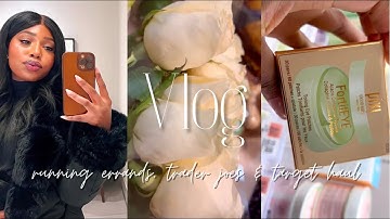 vlog | running errands, trader joes & target haul
