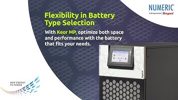 Numeric UPS - Flexibility in Battery Type Selection