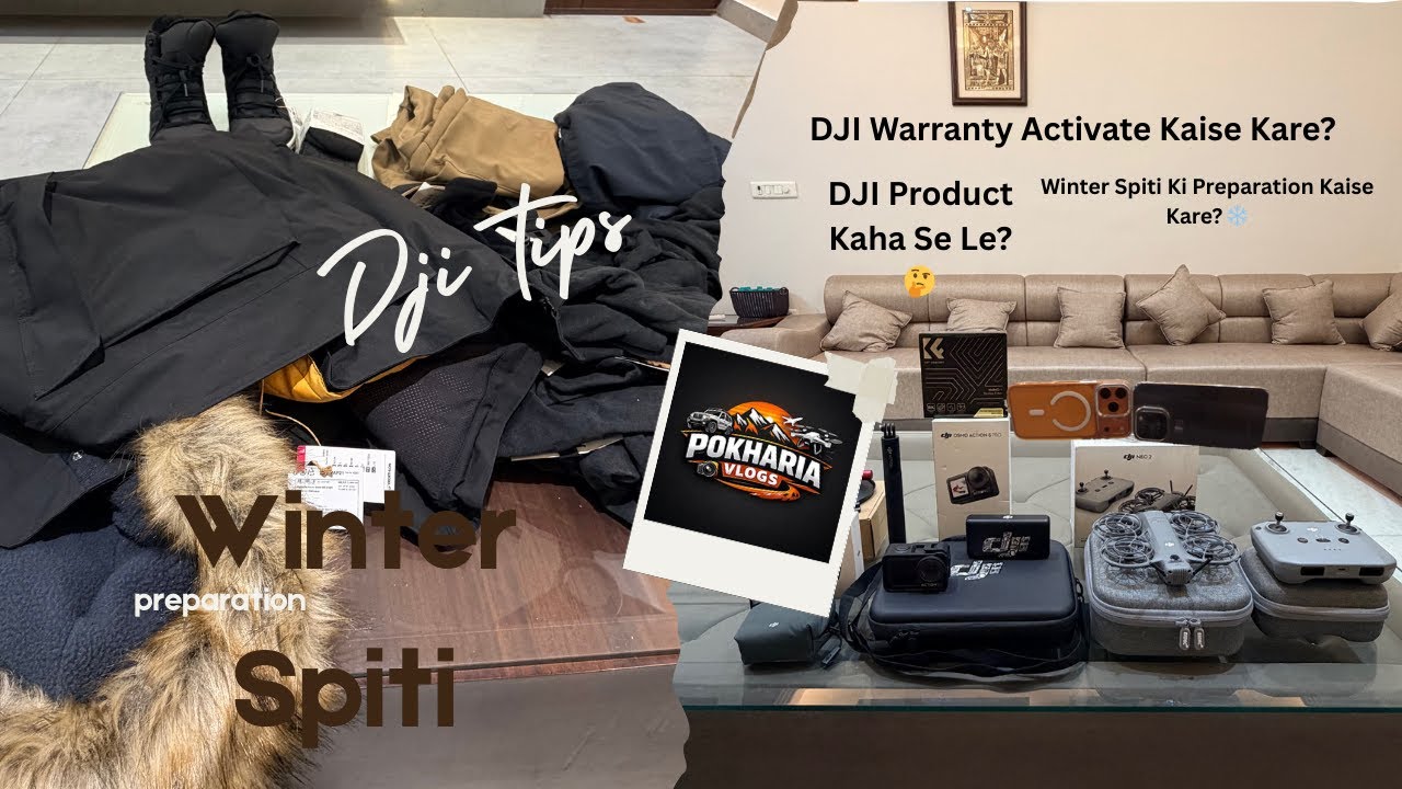Winter Spiti Trip Preparation ❄️ | My Gadgets & Gear Setup 2026 🔥 #thar4x4 #dji #winterspiti #spiti
