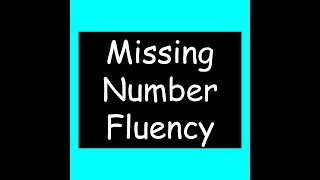 Missing Number Fluency #5