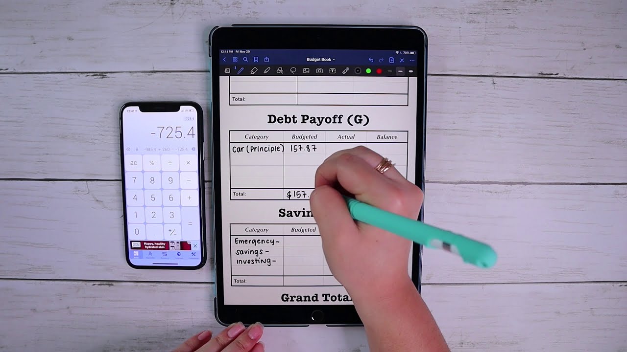 Budget With Me for December 2020 | Digital Planning on the Ipad Pro & Goodnotes