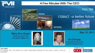 A Few Minutes With The Ceo Formation Metals Inc.