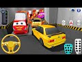 INSANE Traffic Escape in 3D Driving Class 🚗💥 Stuck Between Lightning McQueen Trucks | Car Games