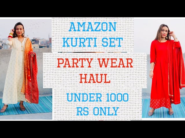 Amazon Everyday Kurtis under 1000 Rs | Simple Kurtis Haul | Perkymegs Hindi  - YouTube