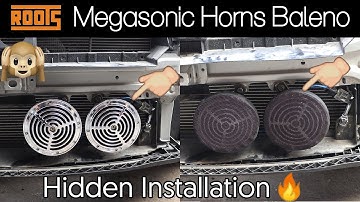 Roots MEGASONIC Horns Full Installation in BALENO with RELAY Wiring KIT