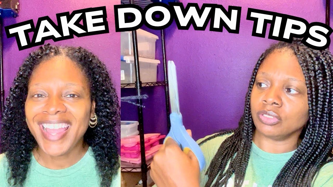How to Remove Box Braids without Breakage and Better Length Retention ...