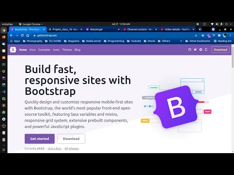 Web Design With Bootstrap 5 | Class - 35 | News Portal Design | Top bar Design