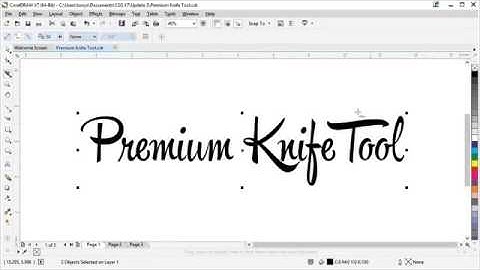 Tutorial CorelDRAW®  Premium Knife Tool in CorelDRAW Graphics Suite X7 Update 3