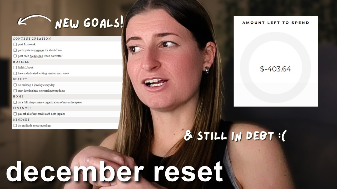 DECEMBER MONTHLY RESET ☃️ holiday szn, christmas plans, preparing for the cold