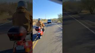 Blasting Down Back Roads On Scooters