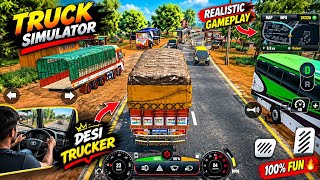 Crazy Indian Roads & Heavy Traffic 🚛🔥!! Truck Simulator Realistic Game  screenshot 1