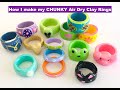 How I make my Chunky Clay Rings