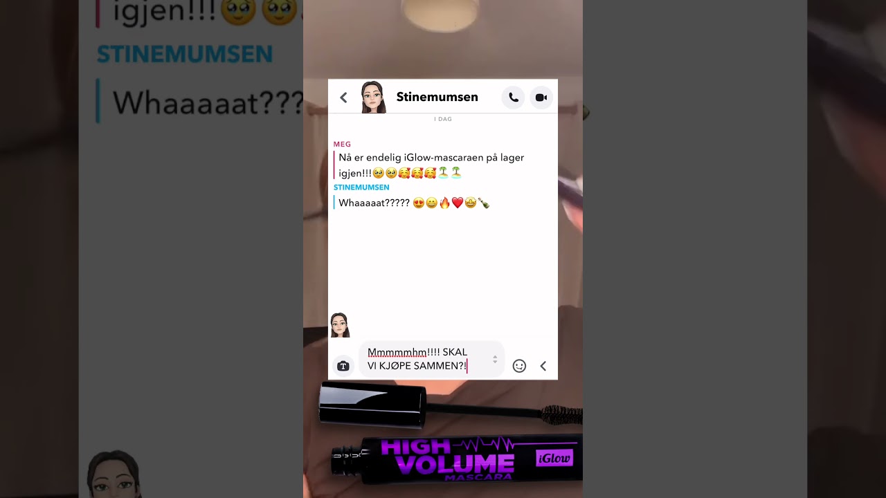 HIGH VOLUME MASCARA fra iGlow🌟