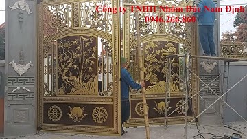 Cổng nhôm đúc Hòa Bình