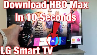 LG Smart TV: How to Download & Install HBO Max App (10 Seconds) screenshot 1