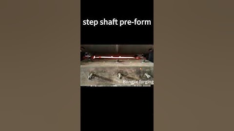 Step shaft pre-form making by cross wedge rolling