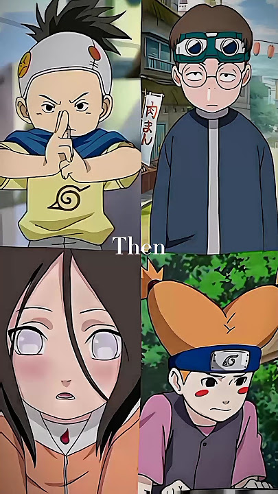 Then vs Now ❣️✨ || Konohamaru  || Udon  || Hanabi || Moegi ❣️🌸 #shorts #animeedits