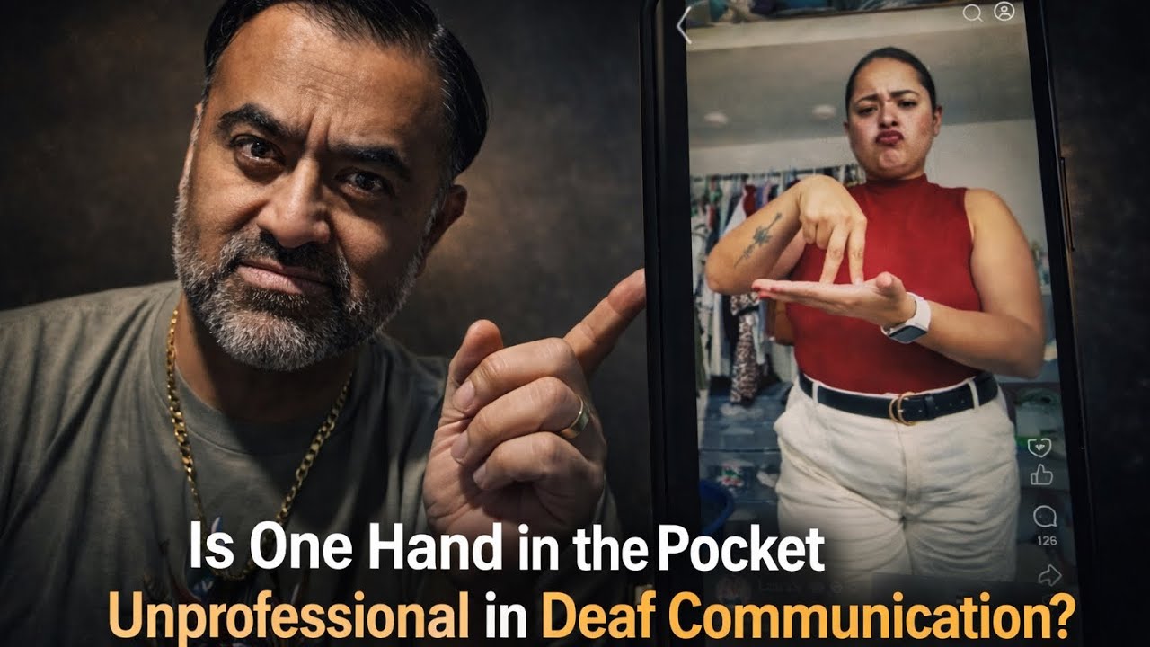 Is One Hand in the Pocket Unprofessional in Deaf Communication?