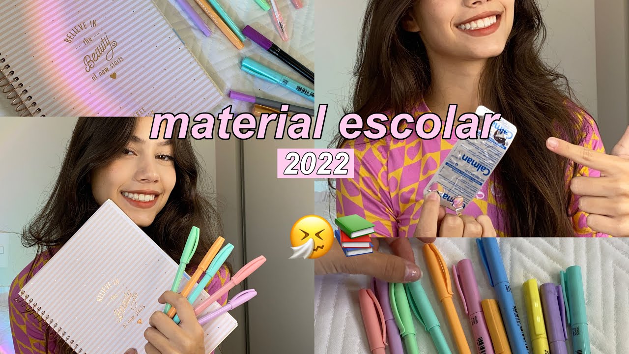 MOSTRANDO O MEU MATERIAL ESCOLAR 2022