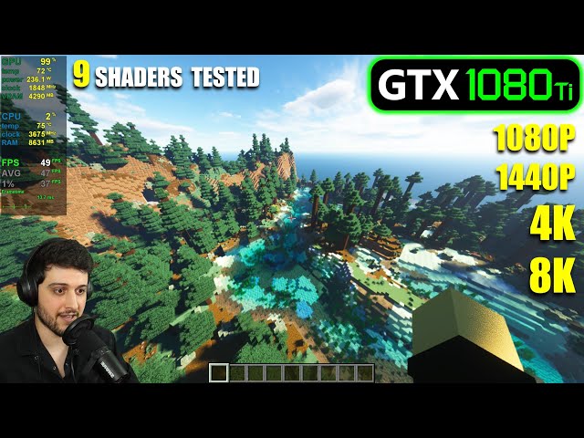 Mistillid andrageren er mere end GTX 1080 Ti | Minecraft + Shaders - 1080p, 1440p, 4K, 8K - YouTube