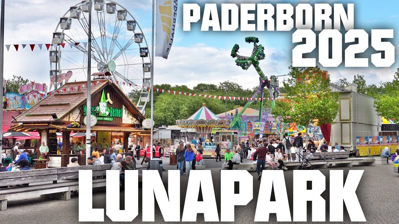 Lunapark in Paderborn 2025 ► Kirmes Fahrgeschäfte Mix │MGX