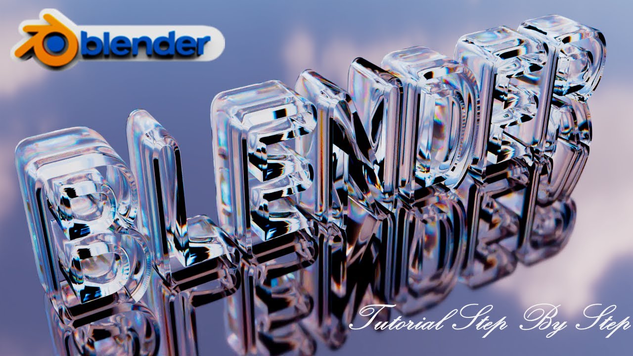 Blender Tutorial How to Make Glass Dispersion Text in blender! YouTube