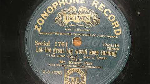 Ernest Pike.  Let the Great Big World Keep Turning...