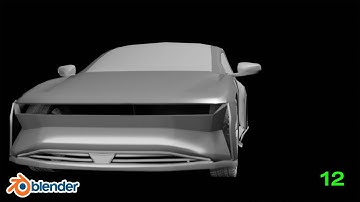 Car Modeling in Blender 2.90 - The Front Grill - Pt.12