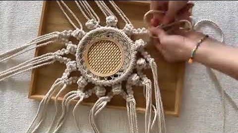 Interesting work with cotton cords.#eousemacrame #macramemaker #macrametutorial