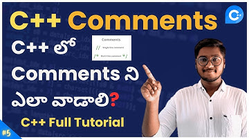 How to Use Comments in C++ | C++ Comments in Telugu Tutorial | C++ Programming Tutorial in Telugu