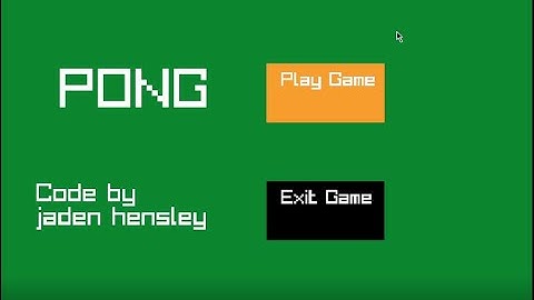 pong  | made in raylib library and C++