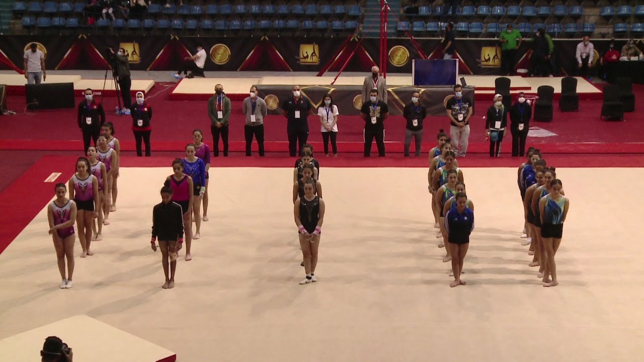 فعاليات الدورة الثالثة  ببطولة الجمهورية للجمباز الفني انسات الدرجة الثانية الموسم الرياضي 2020/2021