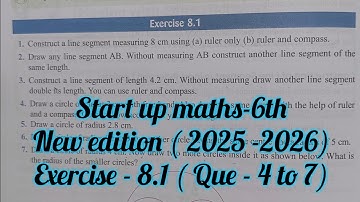 Viva education start up mathematics class 6 ex 8.1| start up maths 6th ex8.1 | practical geometry