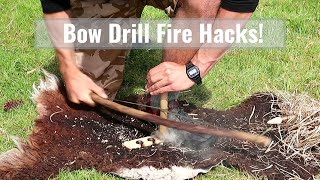 Bow Drill Friction Fire Hacks  Tips and Tricks  Primitive fire, Bushcraft and Survival