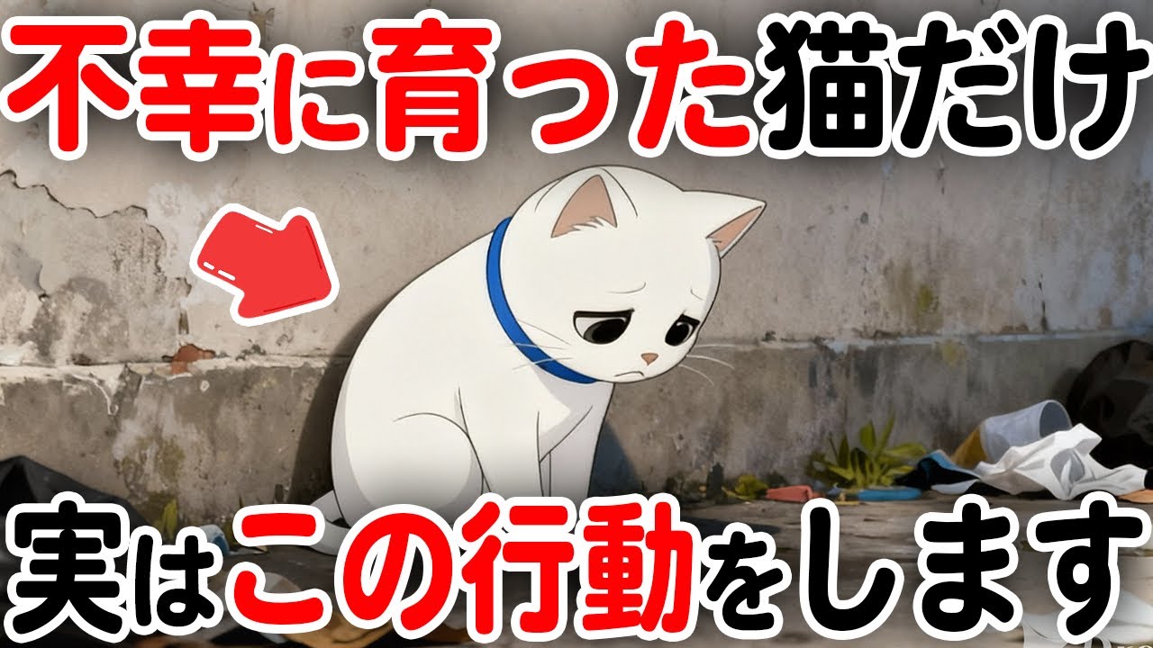 絶対やめて！不幸に育った猫がする行動【猫雑学】
